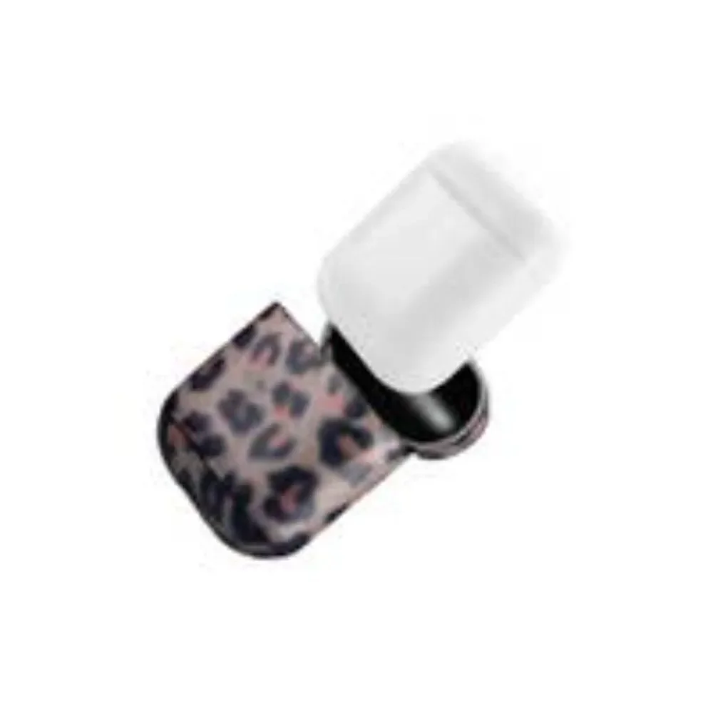 Leopard Print AirPods 1 Case in Leather